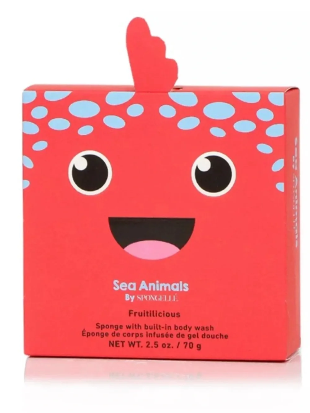 Spongelle Sea Animals Fiona Fish Body Wash Infused Bath & Shower Loofah 2.5oz
